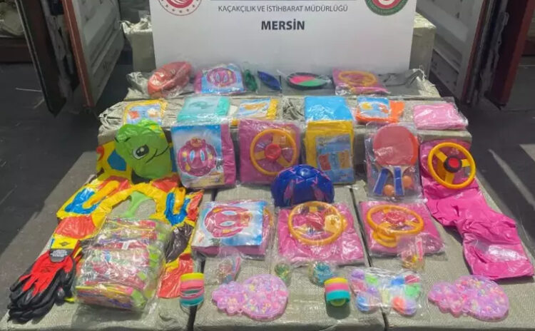 Yer Mersin Limanı, bu kez kokain değil kaçak oyuncak yakalandı