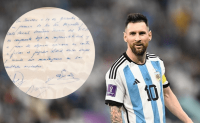 Messi’nin meşhur peçetesi açık artırmada: 500 bin pound’u bulabilir