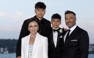 Önce sezon finali sonra mezuniyet: Barış Kılıç’ın küçük oğlu ortaokulu bitirdi