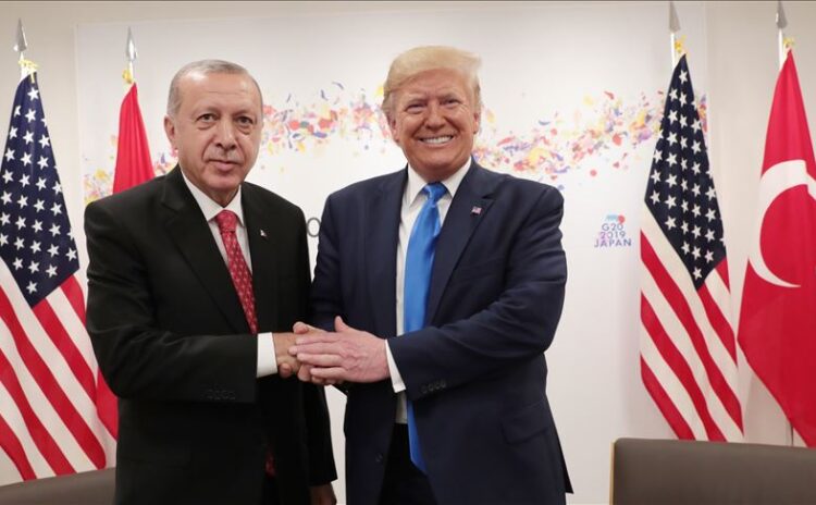 Trump'la görüşen Erdoğan: Güçlü bir liderlik sergilediniz