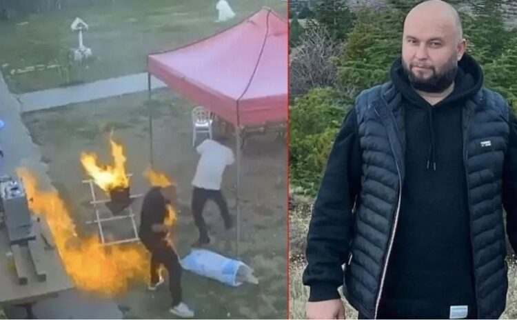 Mangal yakarken üstüne ateş sıçradı, hastane yolunda kalp krizinden öldü