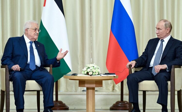 Putin Kremlin'de Filistin Devlet Başkanı Abbas'ı ağırladı: Rus liderden Gazze'ye destek teyidi