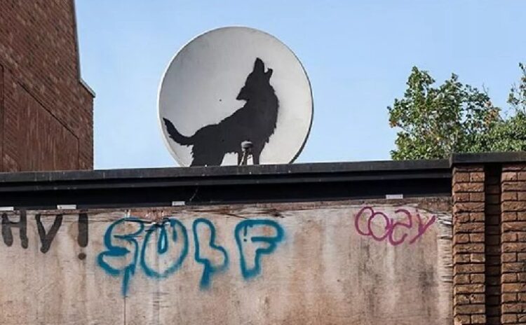 Ne çektin be Banksy! Yeni tamamladığı eseri çalındı