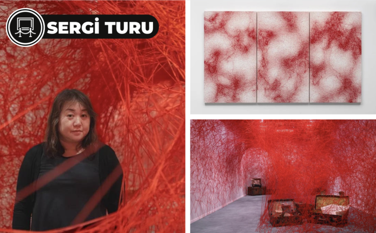 Japon sanatçı Chiharu Shiota, dünyayı ipliklerle örüyor