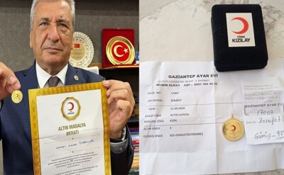 Kızılay’a 35 ünite kan bağışladı, ödülü altın oranı sıfır ‘altın madalya’ oldu