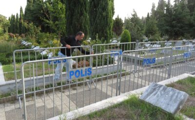 Etrafı bariyerle çevrildi: Cem Garipoğlu’nun mezarı açılıyor