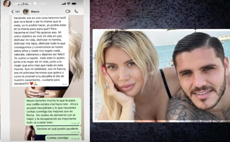 Wanda Nara'dan hem Icardi'ye hem Galatasaray taraftarına mesaj