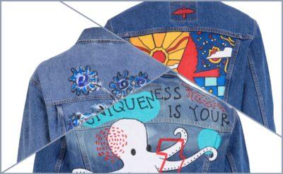 Giyilebilir sanat: Denim Jacket Art Pieces