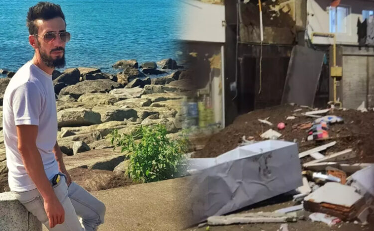 Rize'de iki apartman toprak altında kaldı, bir kişi öldü