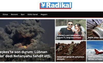 Aaa, Radikal yeniden yayına başlamış…