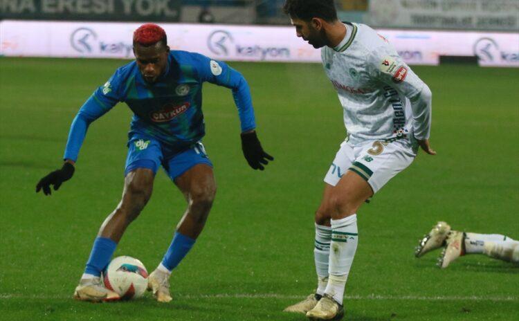 Rizespor ve Konyaspor puanları paylaştı