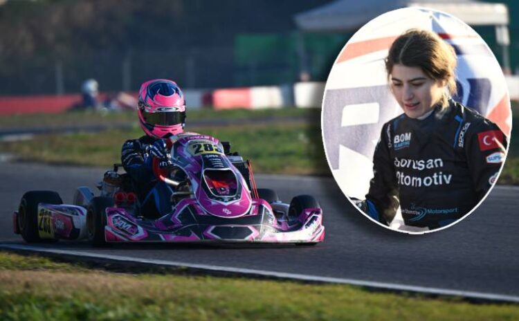 Sakatlıktan dönen milli karting sporcusu Ayşe Çebi, İtalya'da piste çıktı