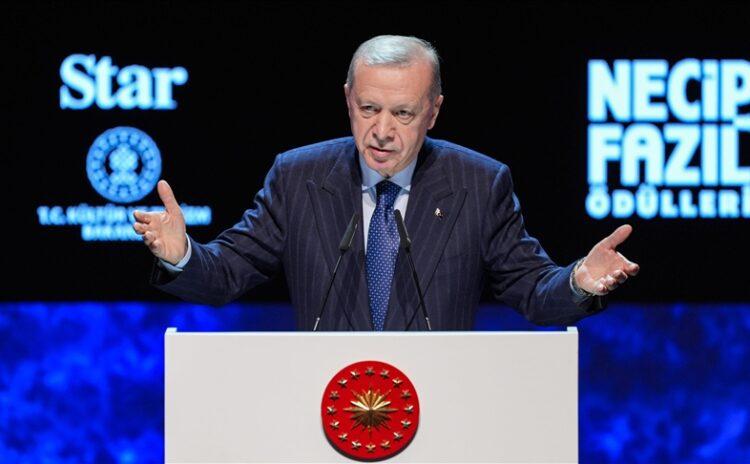 Erdoğan, Necip Fazıl’ı andı: Ayasofya’yı ibadete açmak bu fakire nasip oldu