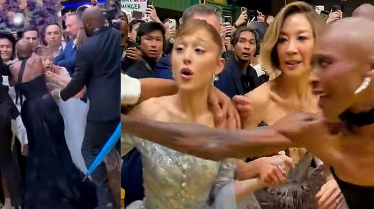 Hayranı kırmızı halıda pusu kurdu