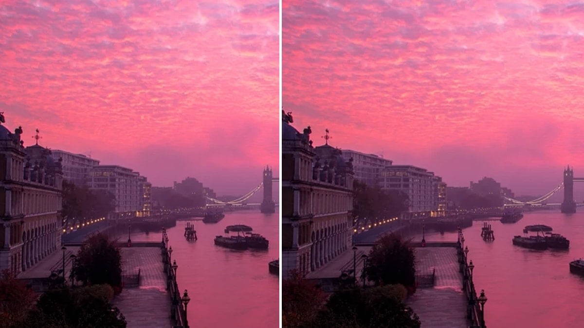 Gökyüzü pembeye boyandı: Sadece şanslı olanlar gördü
