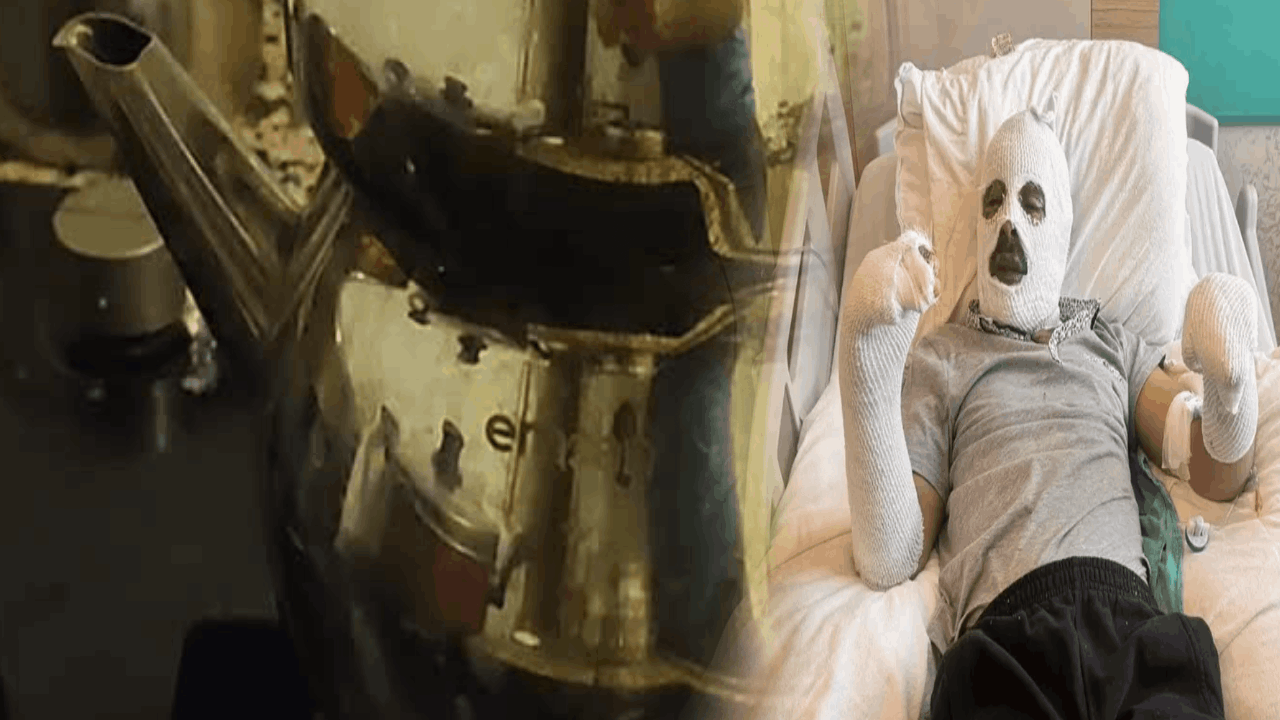 Çay yapmak için kibriti çakınca ev üstüne yıkıldı