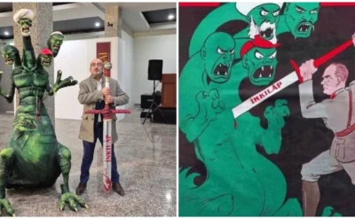 Sanat fuarındaki bir heykel İBDA-C’nin hedefi oldu, heykeli yapanlar tutuklandı