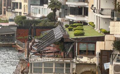 Bebek Otel’de polis ve jandarma gitti, yıkım ekipleri geldi
