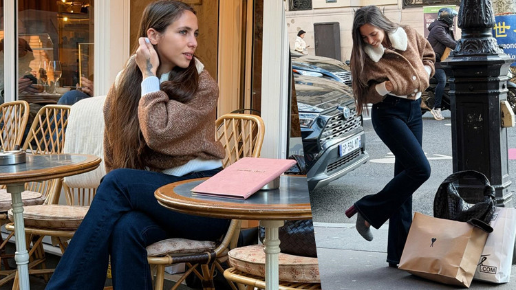 Hülya Avşar’ın kızı Paris’te fuarda