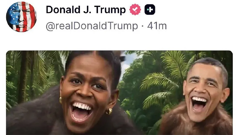 Trump kendini aştı, inanılmaz ırkçı bir paylaşım yaptı, partisinden tepki gelince de sildi