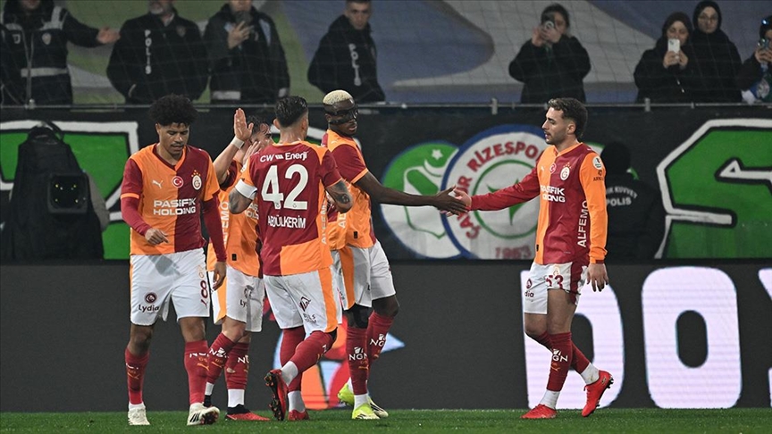 Galatasaray, Rize’de güle oynaya kazandı