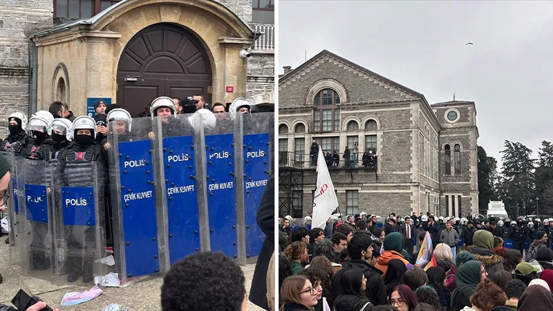 Çevik Kuvvet Boğaziçi’ne girdi, öğrencilere biber gazıyla müdahale edildi