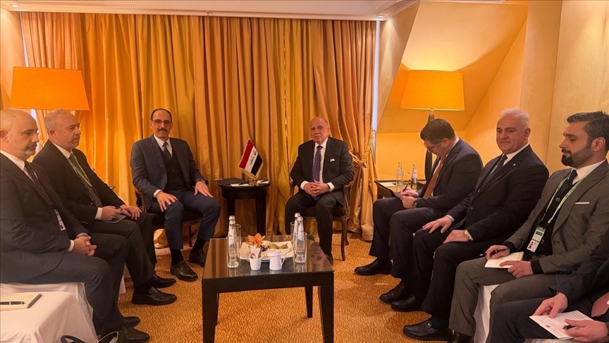 Irak Dışişleri Bakanı Münih’te MİT Başkanı Kalın’la görüştü