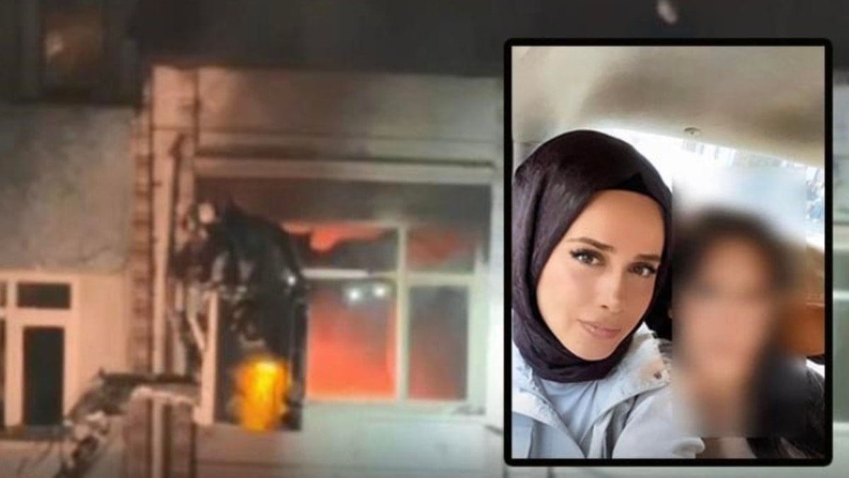 Eşini öldürüp evi ateşe verdi