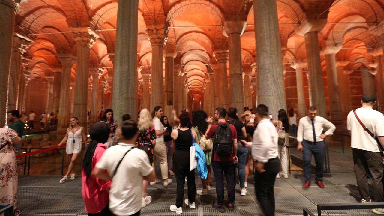 Yerebatan Sarnıcı’na ziyaretçi akını