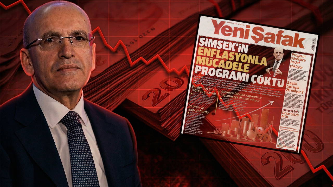 Yeni Şafak bir kez daha sert eleştirdi: ‘Şimşek’in programı çöktü’
